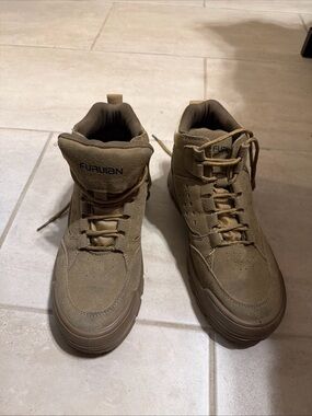 Furuian Steel Toe Boots Us 7 Comfortable  Work Slip Resistant High Top 40 Worn1x